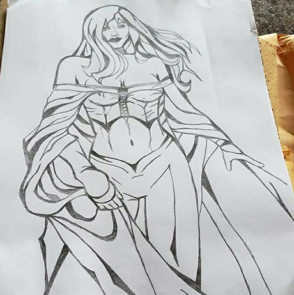 Sketch... Emma Frost